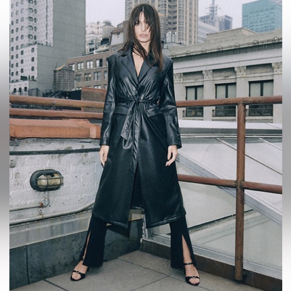 AG x EmRata Morrison Flare Leg Split Hem Pants